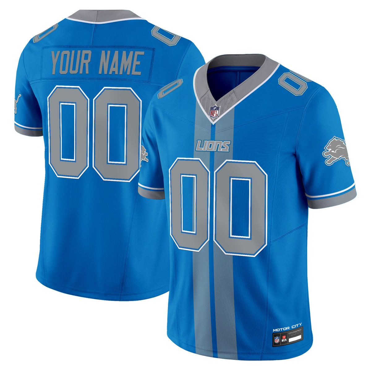 Detroit Lions 'Motor City Racing Edition' Vapor Limited Custom Jersey - All Stitched