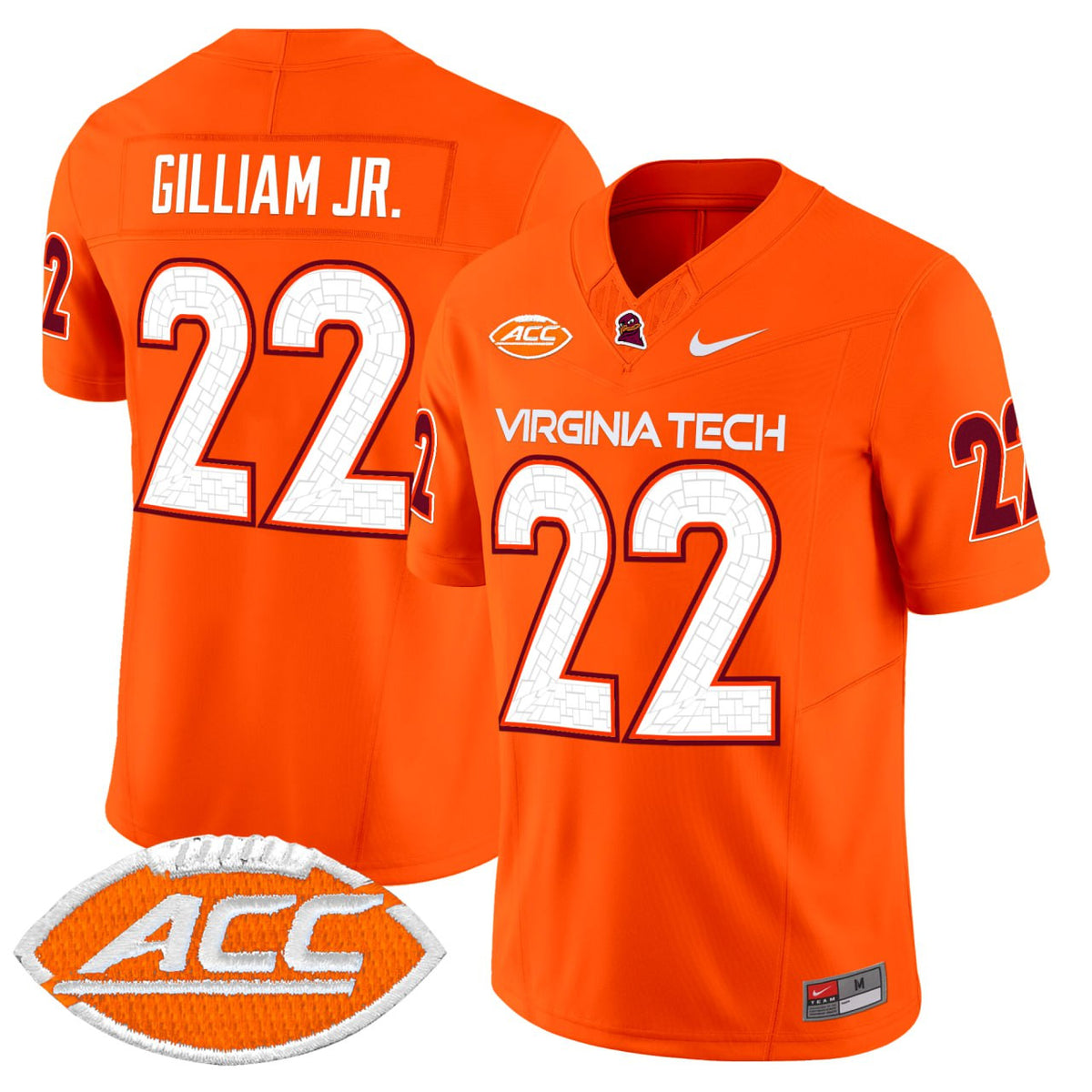 Gilliam Jr. Virginia Tech Hokies Limited Jersey - All Stitched