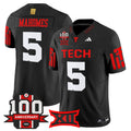 Men's Patrick Mahomes Texas Tech Red Raiders 2025 Vapor Limited Jersey - 100th Anniversary Patch - All Stitched