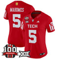 Women's Texas Tech Red Raiders 2025 Vapor Limited Jersey - 100th Anniversary Patch - All Stitched
