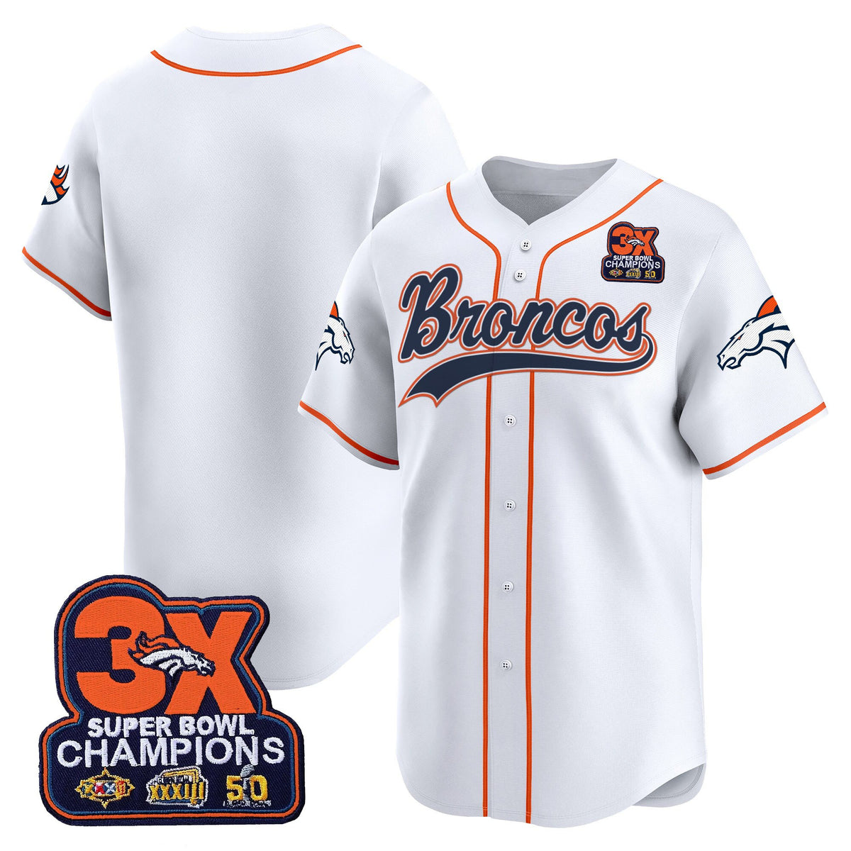 Men's Denver Broncos 2025 Vapor Baseball Jersey - All Stitched