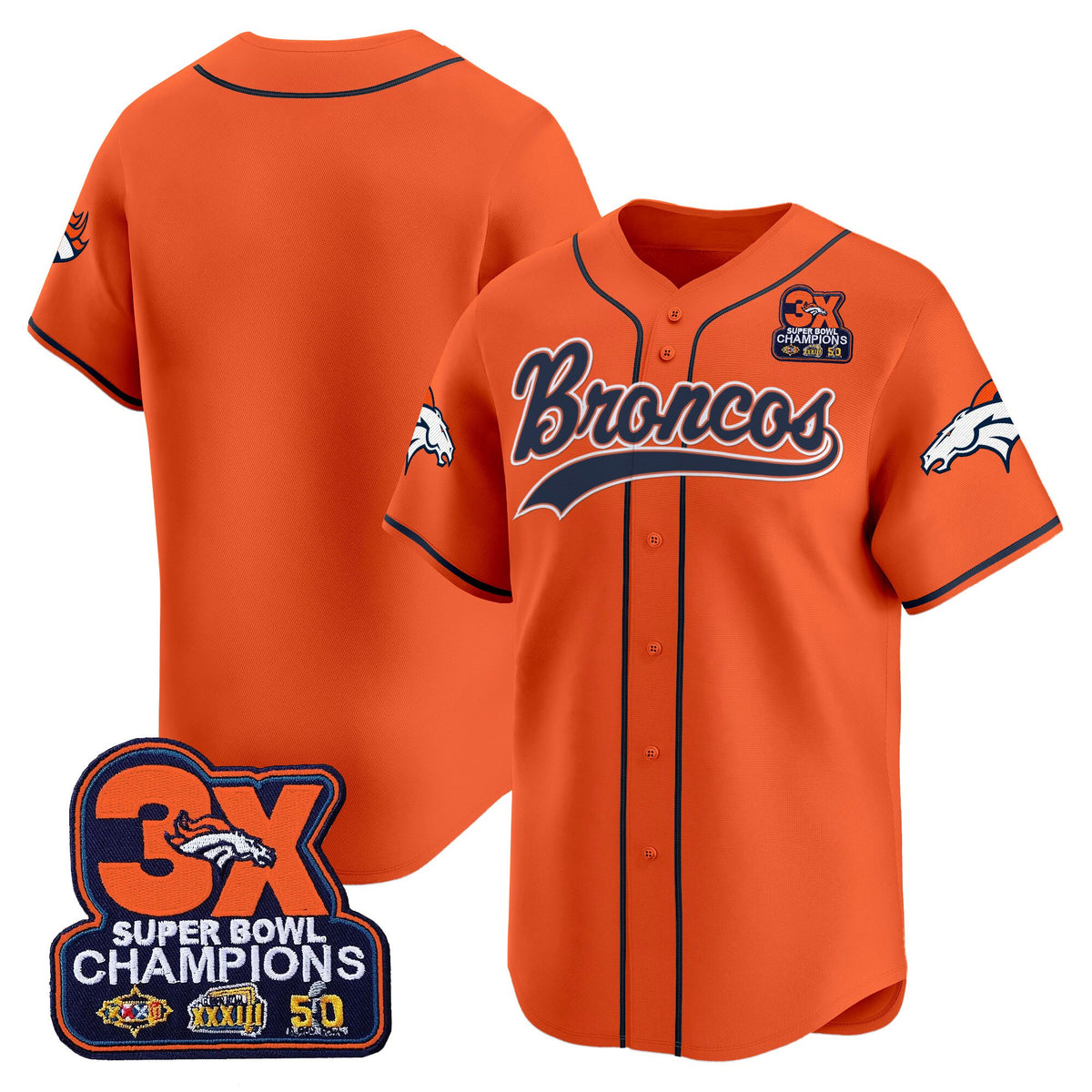 Men's Denver Broncos 2025 Vapor Baseball Jersey - All Stitched