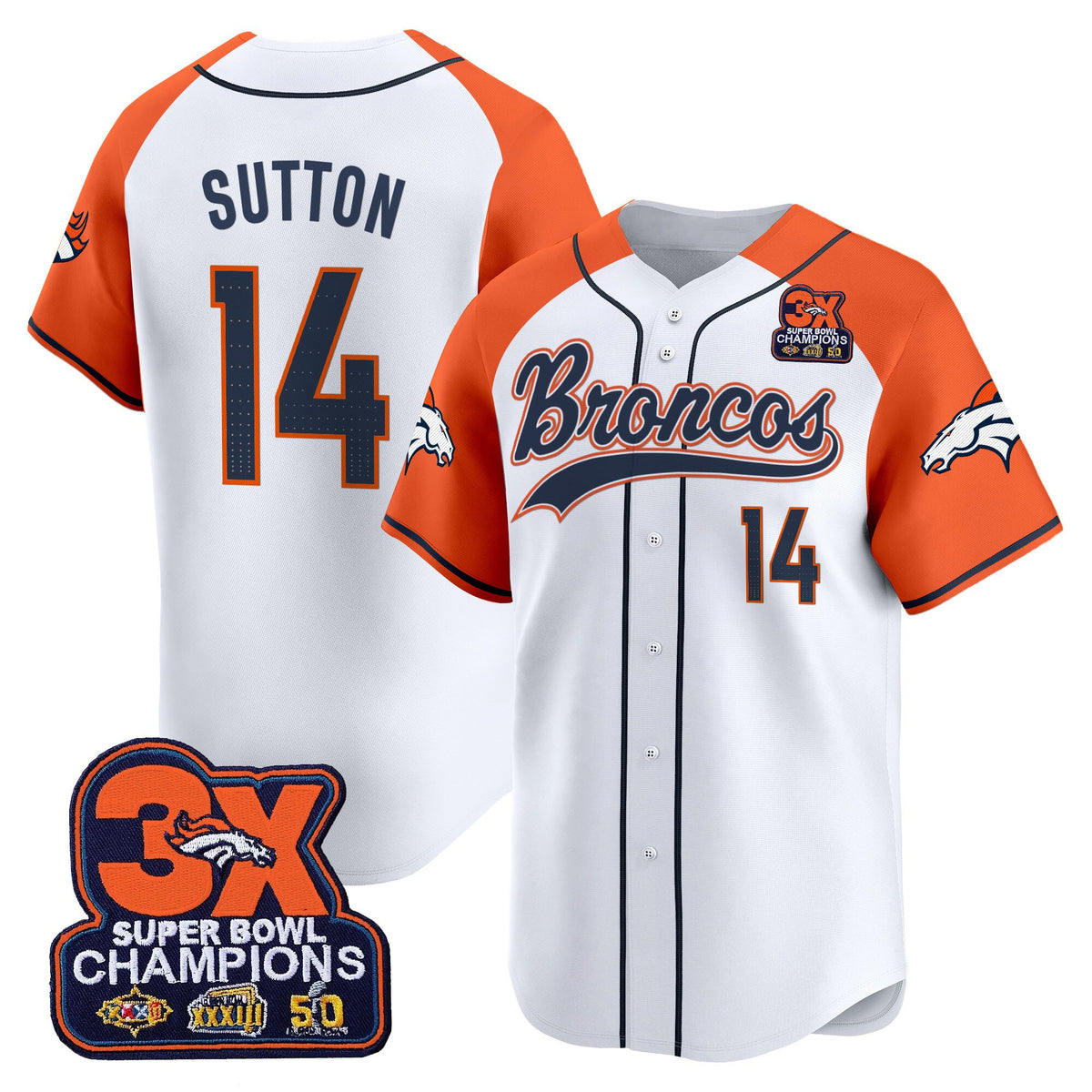 Men's Denver Broncos 2025 Vapor Baseball Jersey - All Stitched