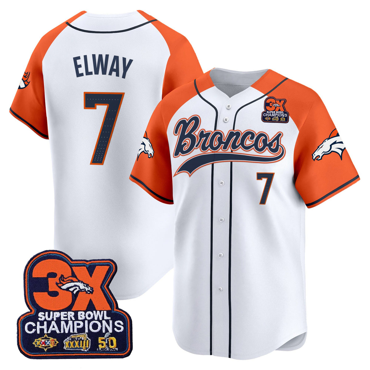 Men's Denver Broncos 2025 Vapor Baseball Jersey - All Stitched