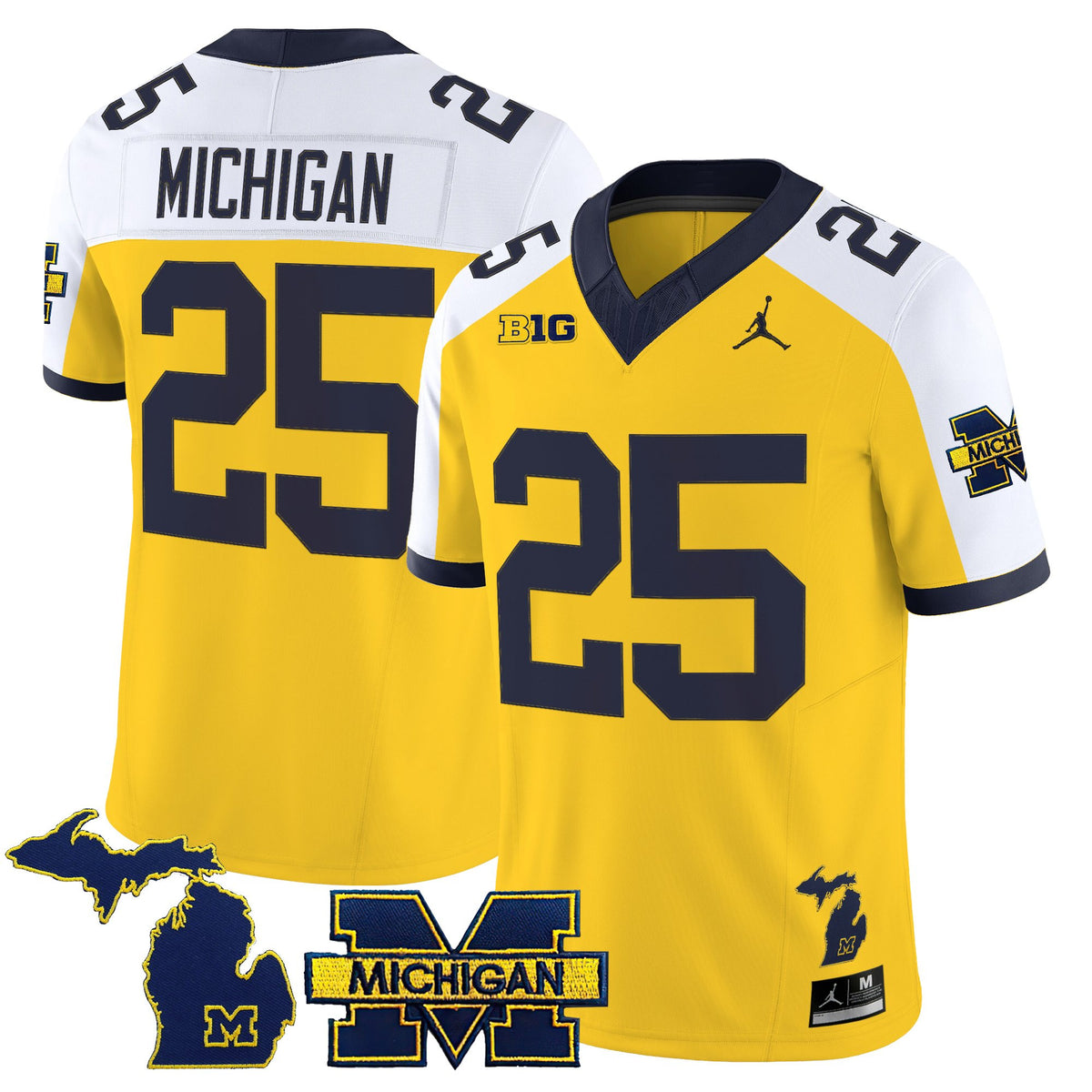 Men's Michigan Wolverines 2025 Vapor Limited Jersey V2 - All Stitched