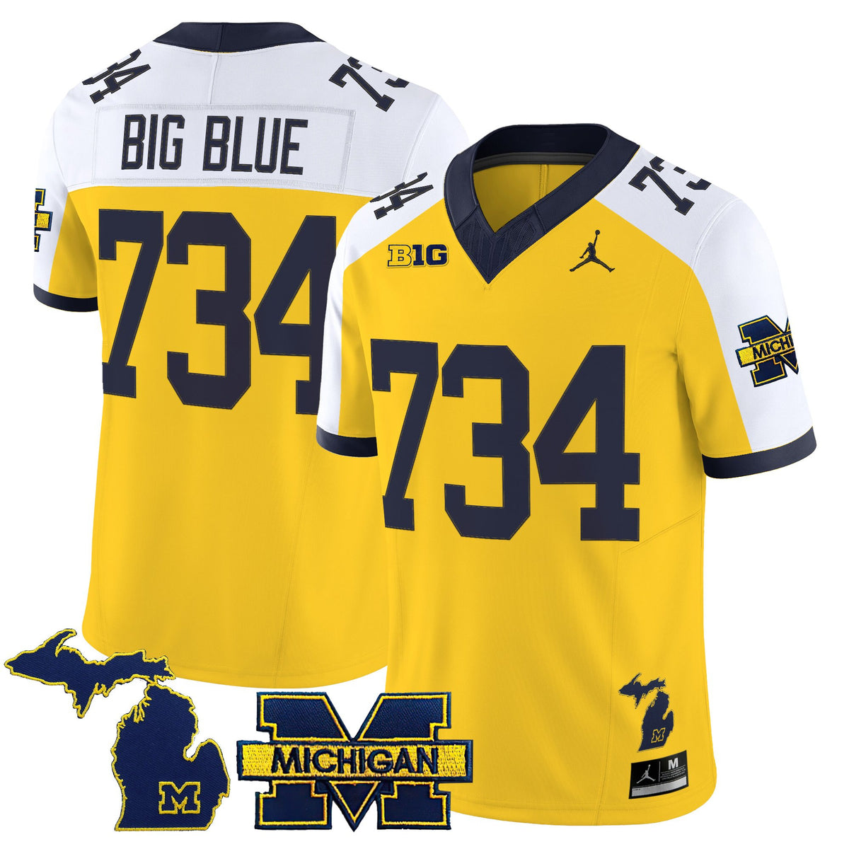 Men's Michigan Wolverines 2025 Vapor Limited Jersey V2 - All Stitched