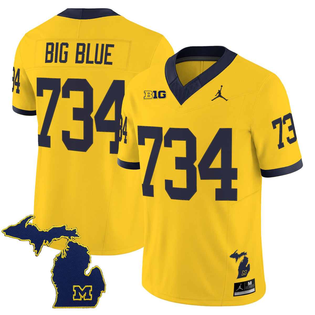 Men's Michigan Wolverines 2025 Vapor Limited Jersey V2 - All Stitched