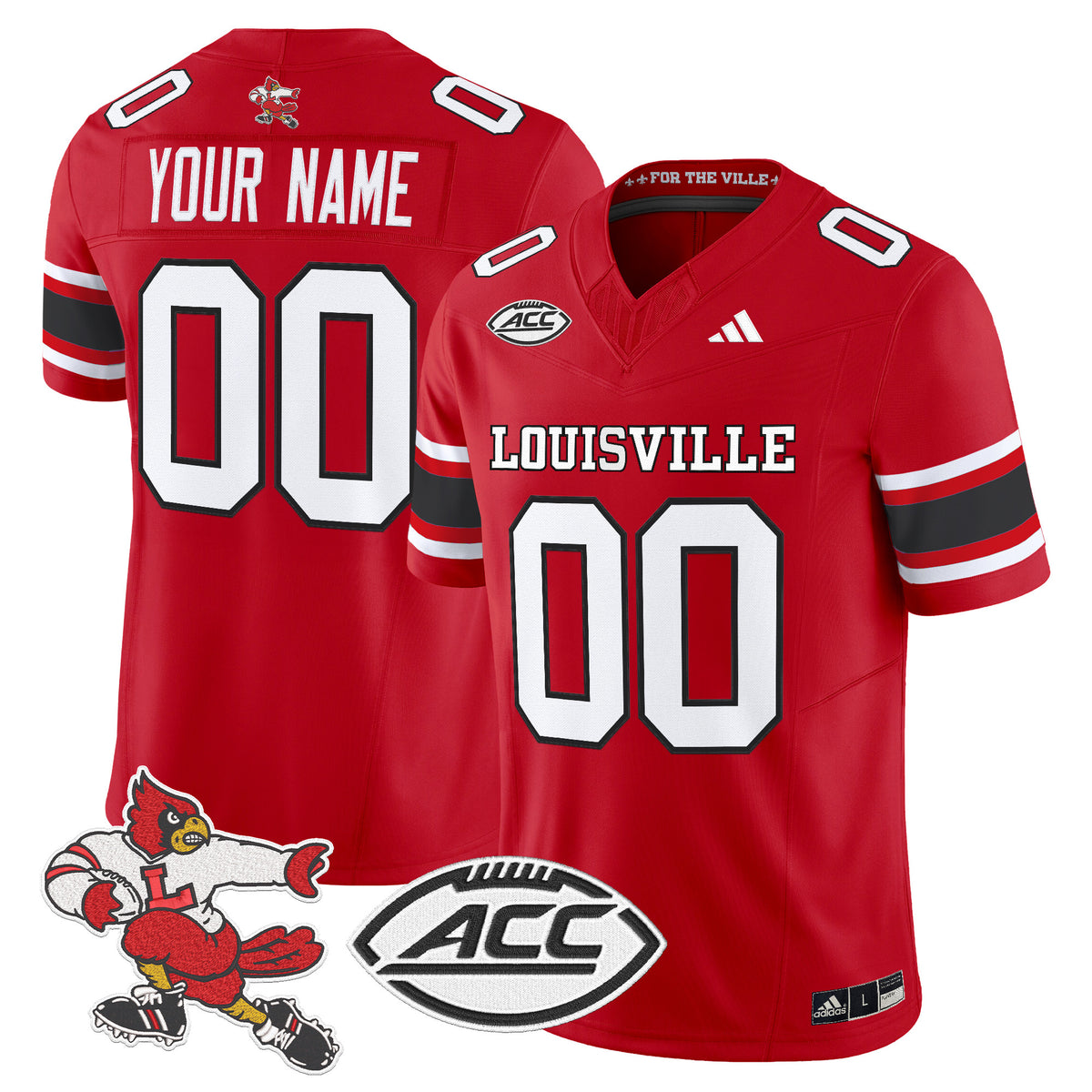 Louisville Cardinals '1980s Throwback' Vapor Limited Custom Jersey - All Stitched