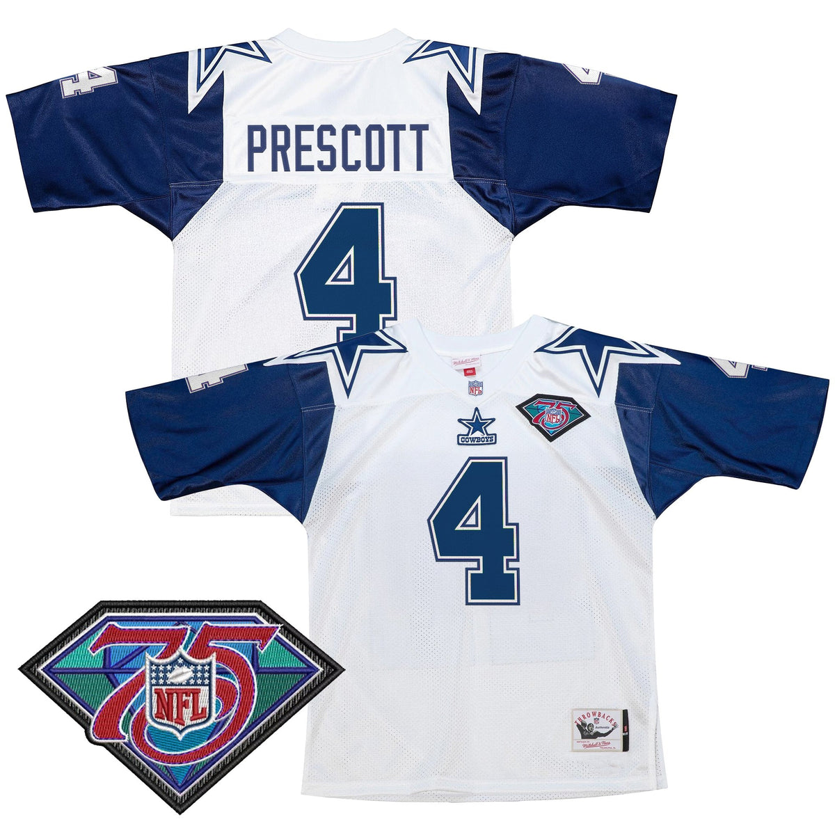 Men's Dallas Cowboys Throwback Player Jersey - All Stitched