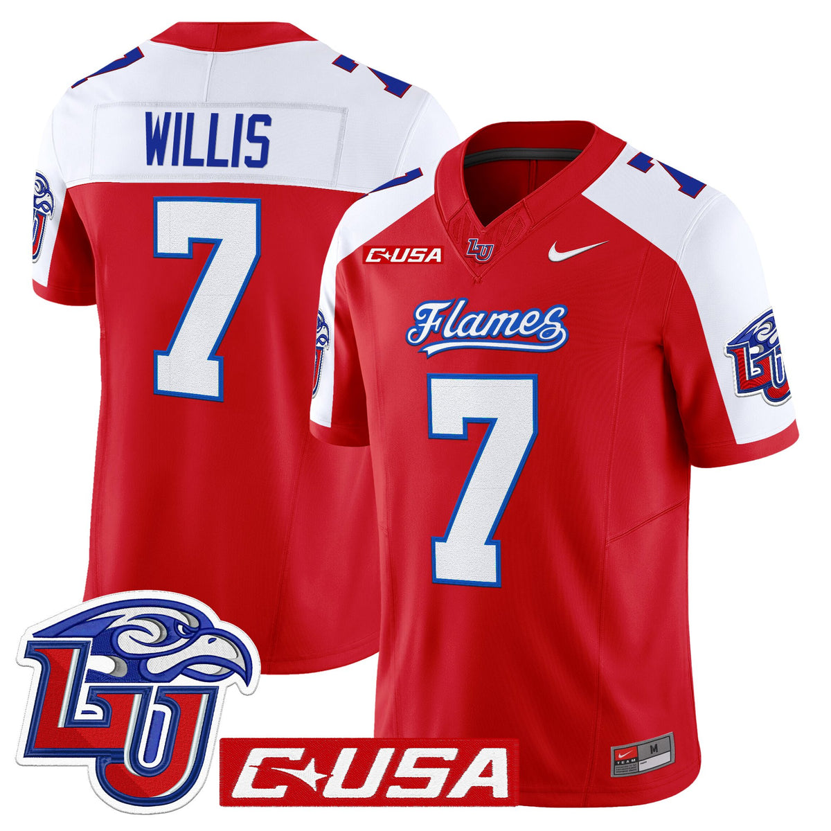 Men's Liberty Flames 2025 Vapor Limited Jersey - All Stitched