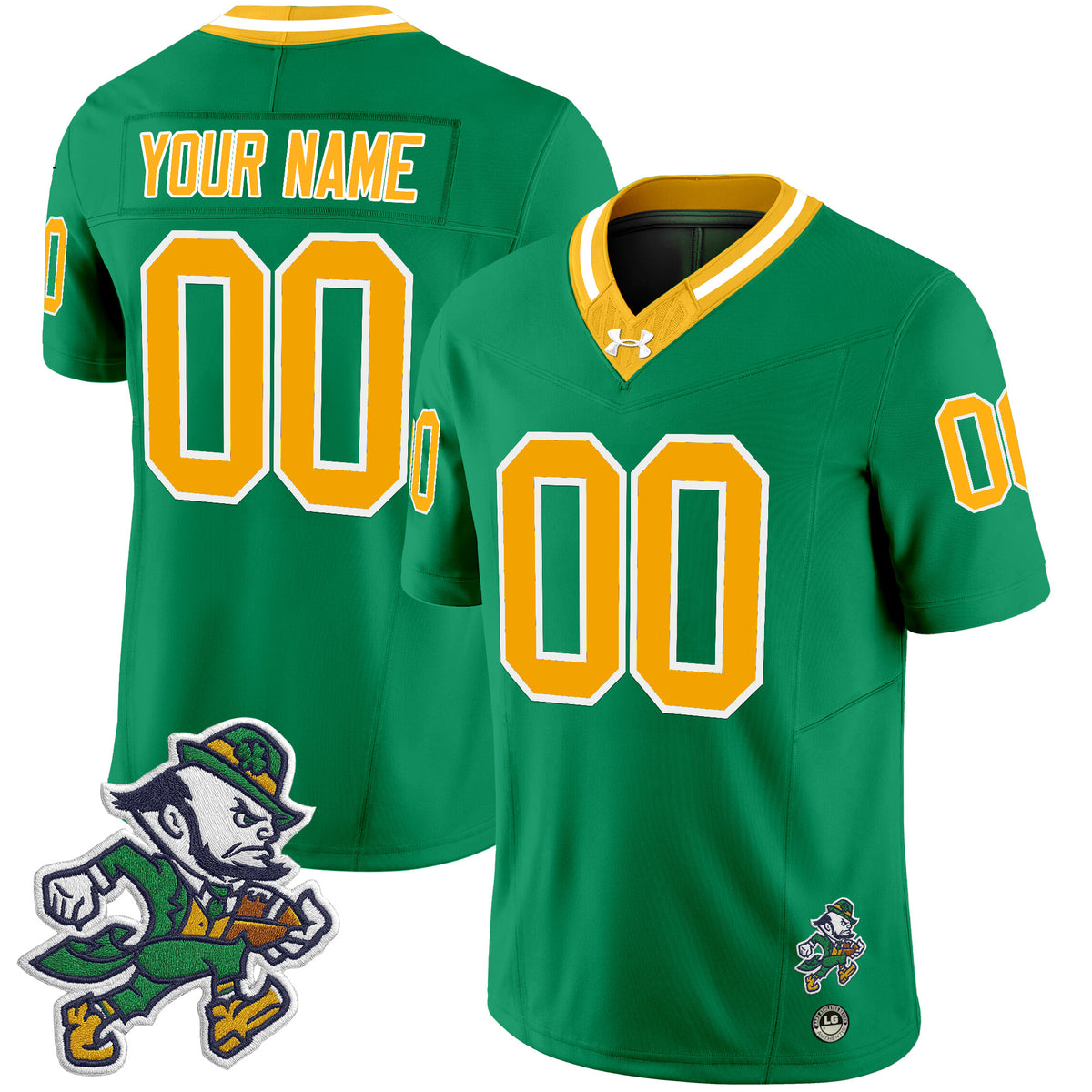 Notre Dame Fighting Irish 2025 'Gridiron Leprechaun Edition' Vapor Limited Custom Jersey – All Stitched