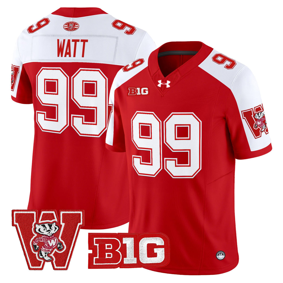 Men's Wisconsin Badgers Throwback Vapor Limited Jersey - All Stitched