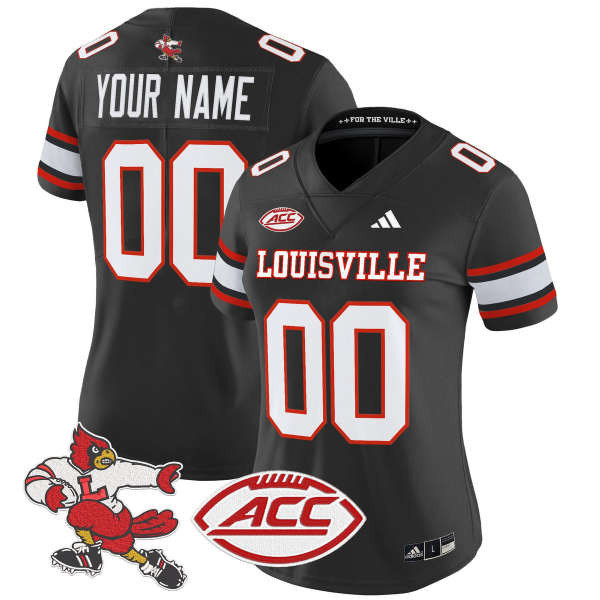Louisville Cardinals '1980s Throwback' Vapor Limited Custom Jersey - All Stitched
