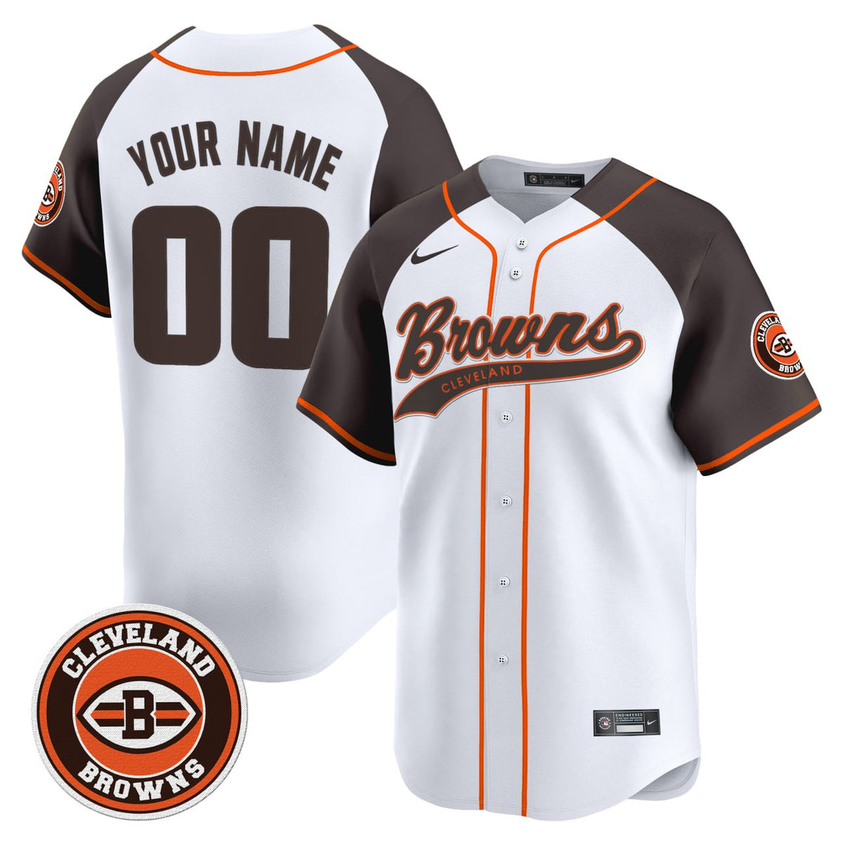 Cleveland Browns 2025 Vapor Premier Limited Custom Jersey - All Stitched