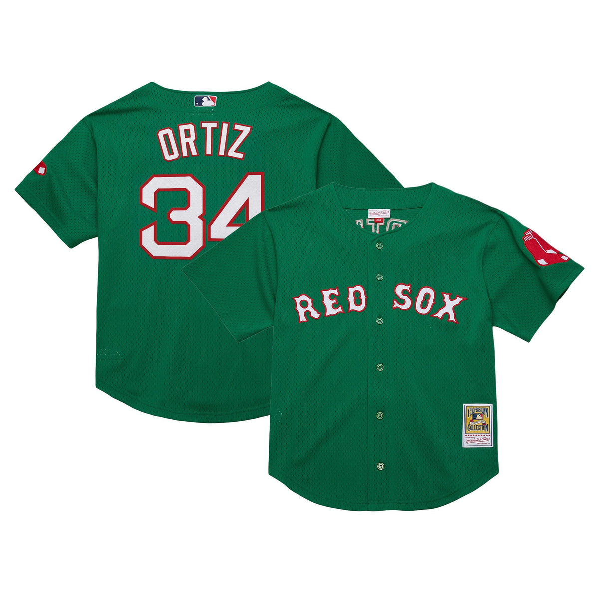 Men's Boston Red Sox Throwback Jersey - Cooperstown Collection - All Stitched