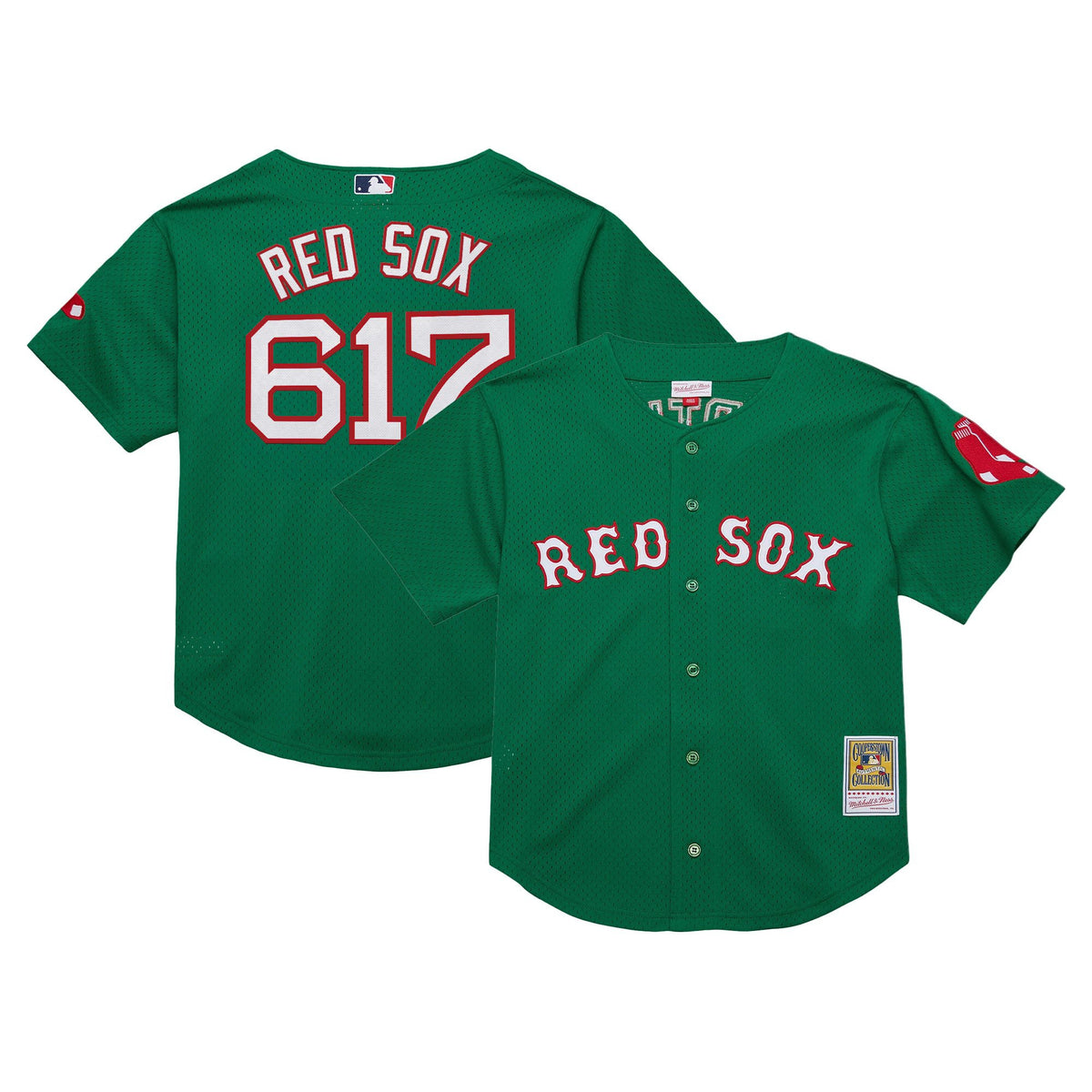 Men's Boston Red Sox Throwback Jersey - Cooperstown Collection - All Stitched