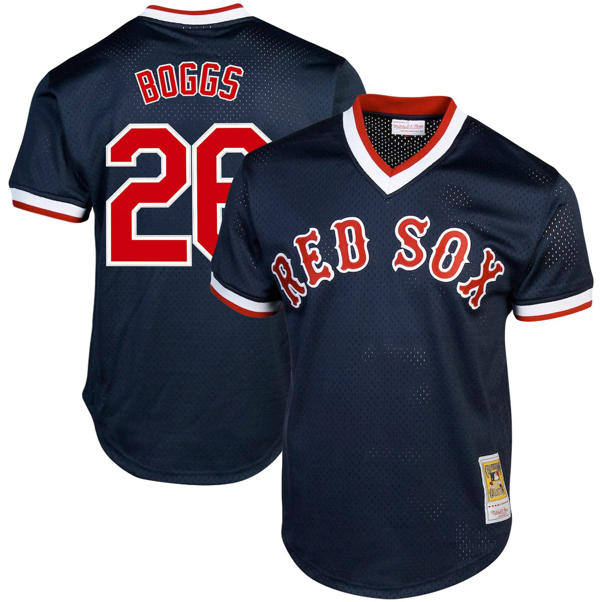 Men's Boston Red Sox Throwback Jersey - Cooperstown Collection - All Stitched
