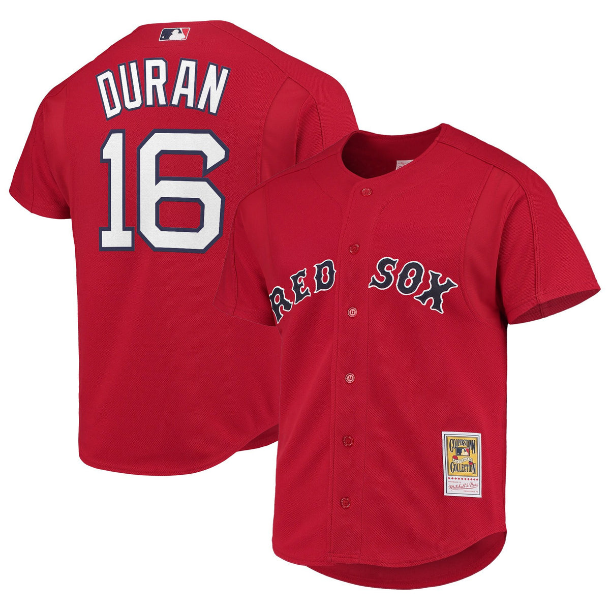 Men's Boston Red Sox Throwback Jersey - Cooperstown Collection - All Stitched