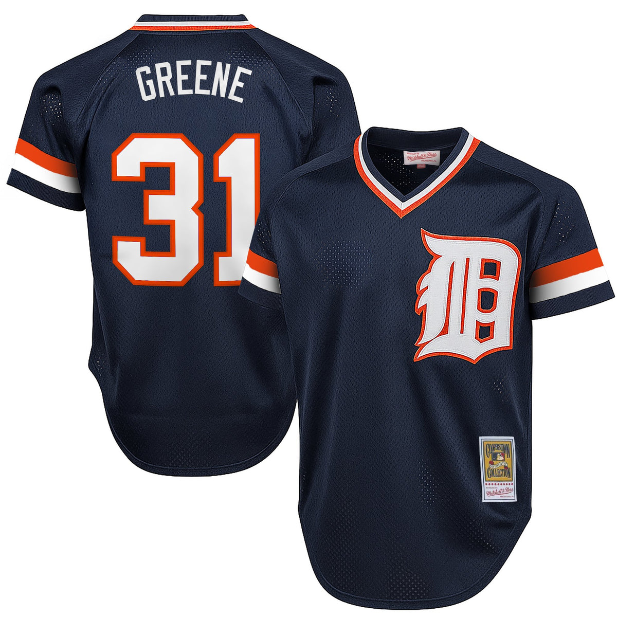 Men's Detroit Tigers Throwback Jersey - Cooperstown Collection - All Stitched