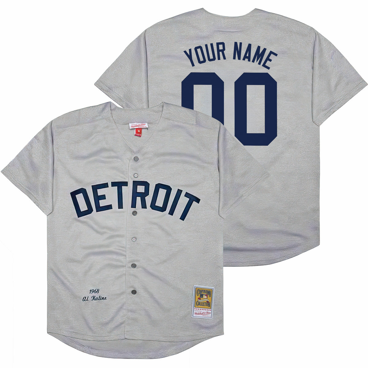 Detroit Tigers Throwback Custom Jersey - Cooperstown Collection - All Stitched