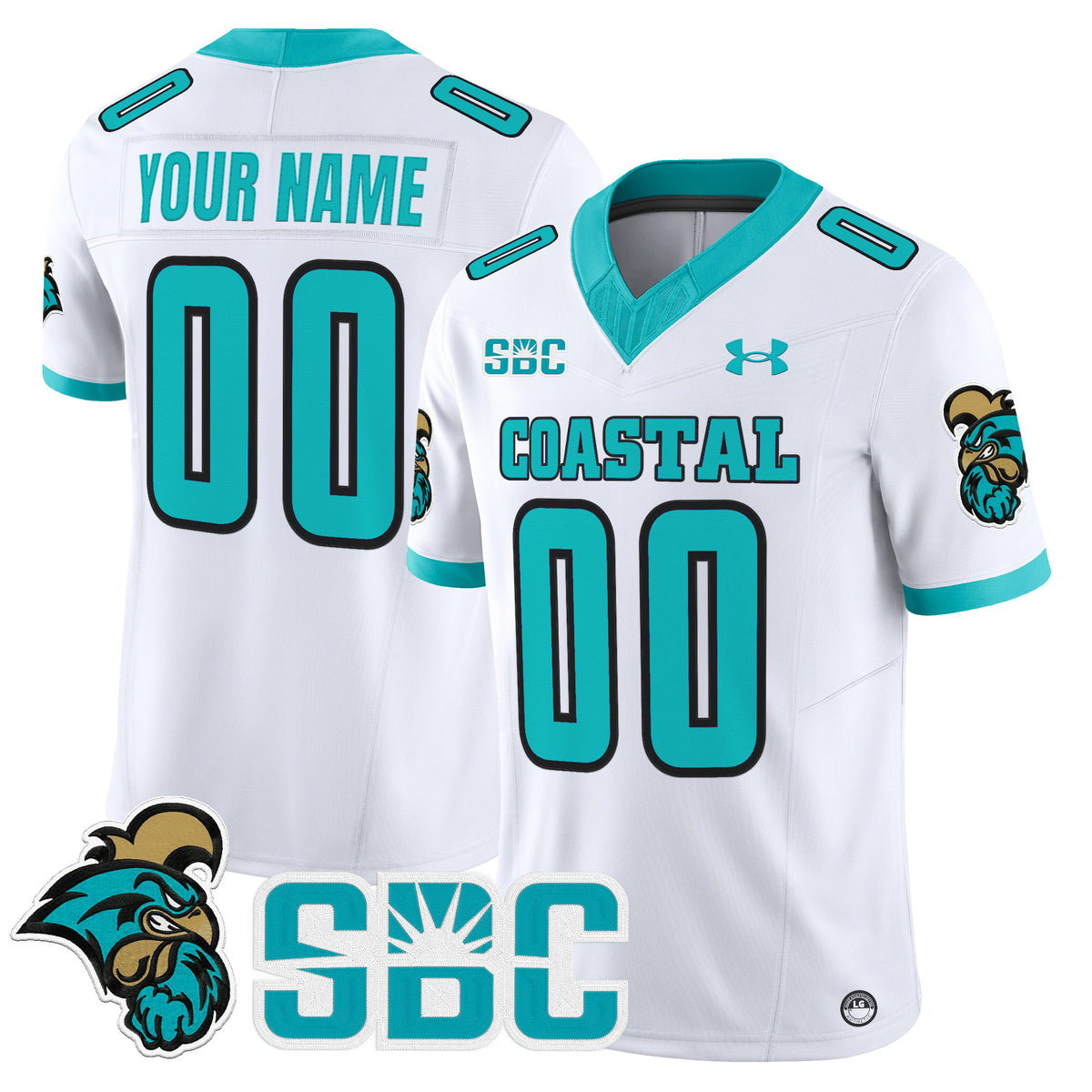 Coastal Carolina Chanticleers 2025 Vapor Limited Custom Jersey - All Stitched
