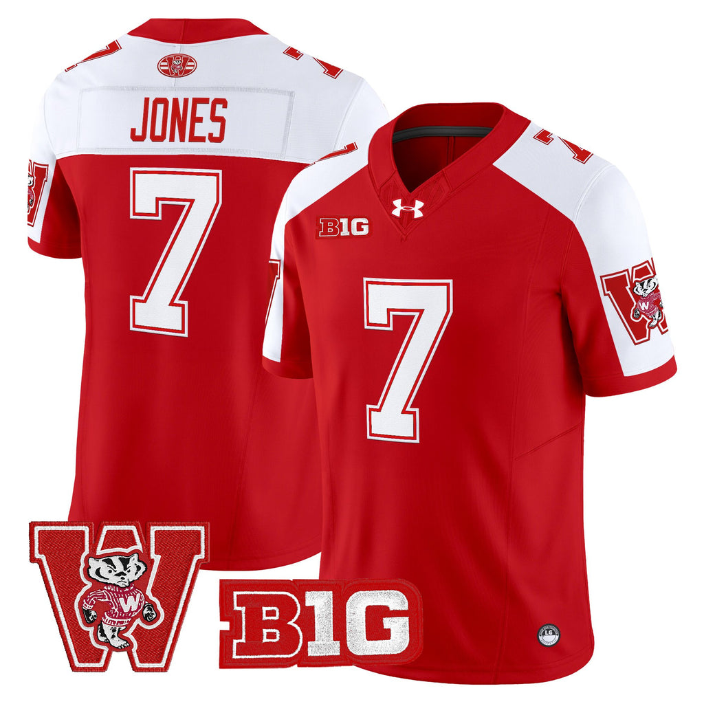 Men's Wisconsin Badgers Throwback Vapor Limited Jersey - All Stitched