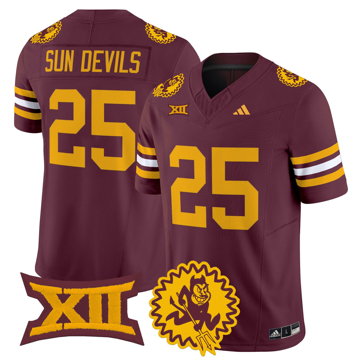 Men's Arizona State Sun Devils 1975 Throwback Vapor Limited Jersey - All Stitched