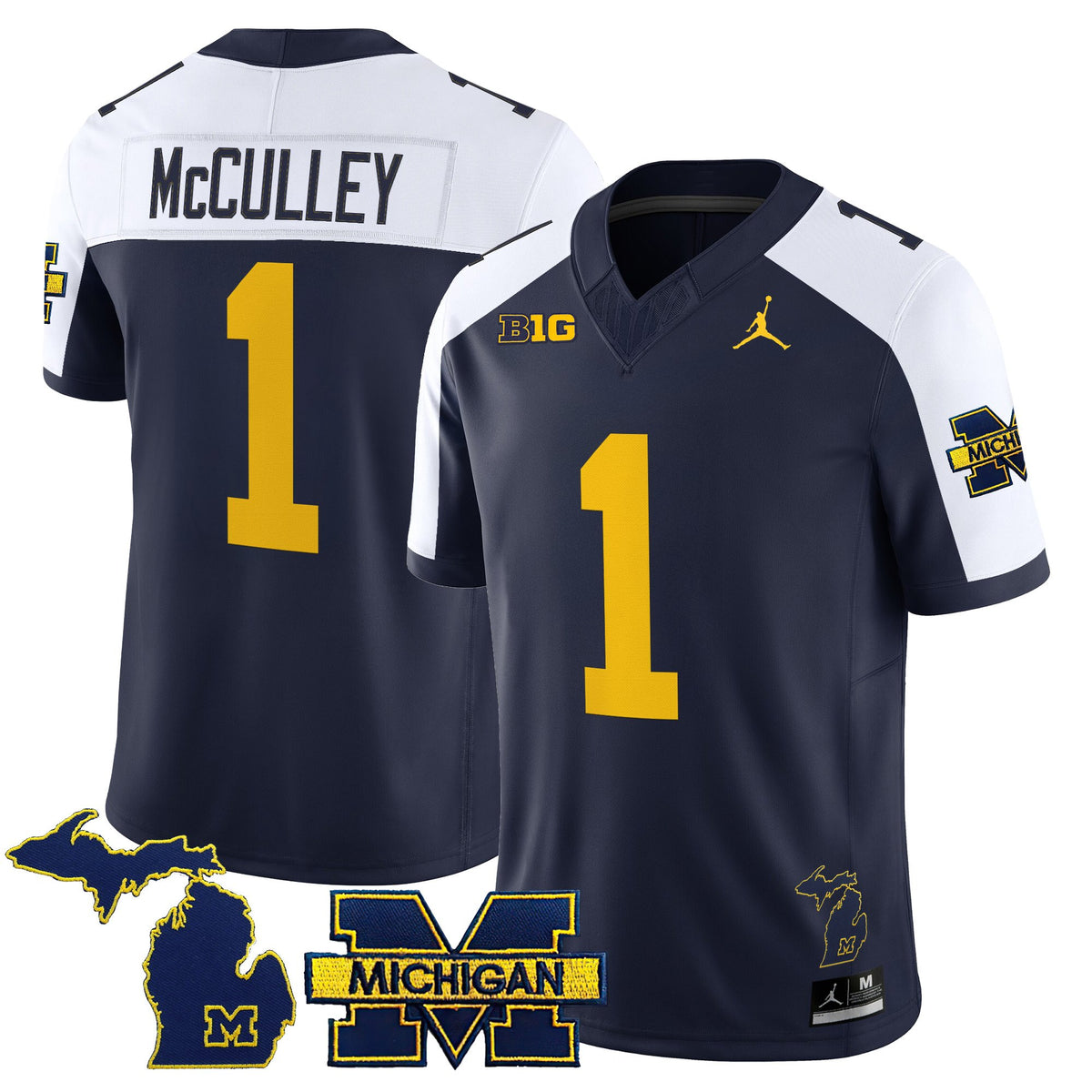 Men's Michigan Wolverines 2025 Vapor Limited Jersey V2 - All Stitched
