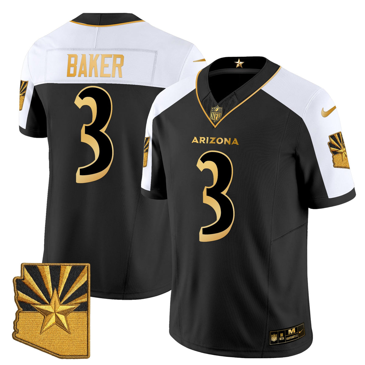 Men's Arizona Cardinals 2025 "Rivalries" Gold Vapor Limited Jersey - All Stitched