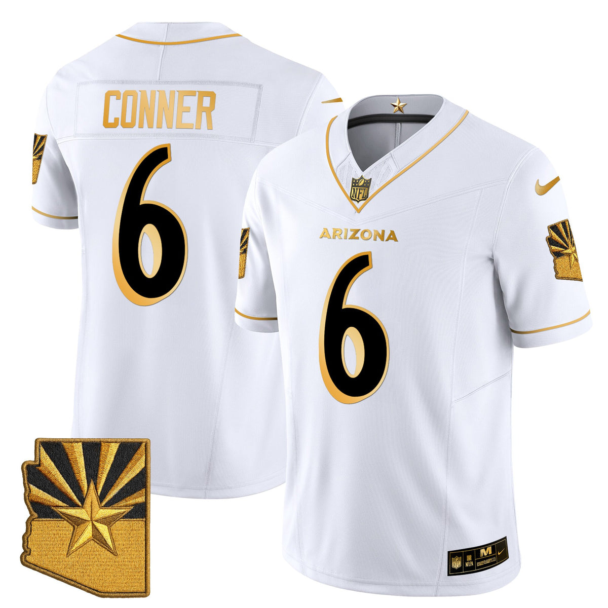 Men's Arizona Cardinals 2025 "Rivalries" Gold Vapor Limited Jersey - All Stitched