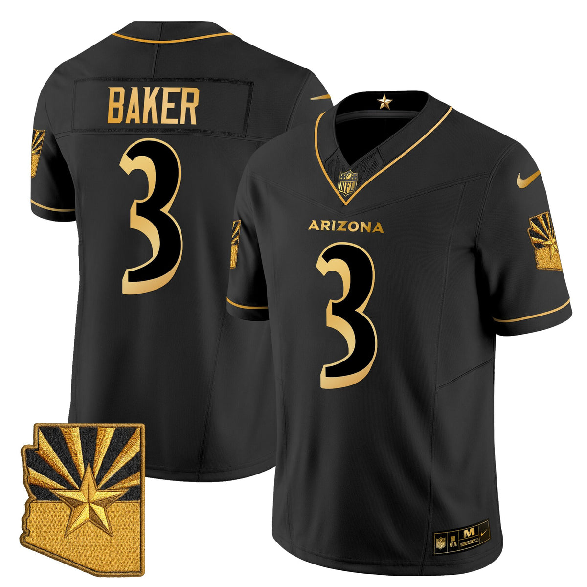 Men's Arizona Cardinals 2025 "Rivalries" Gold Vapor Limited Jersey - All Stitched