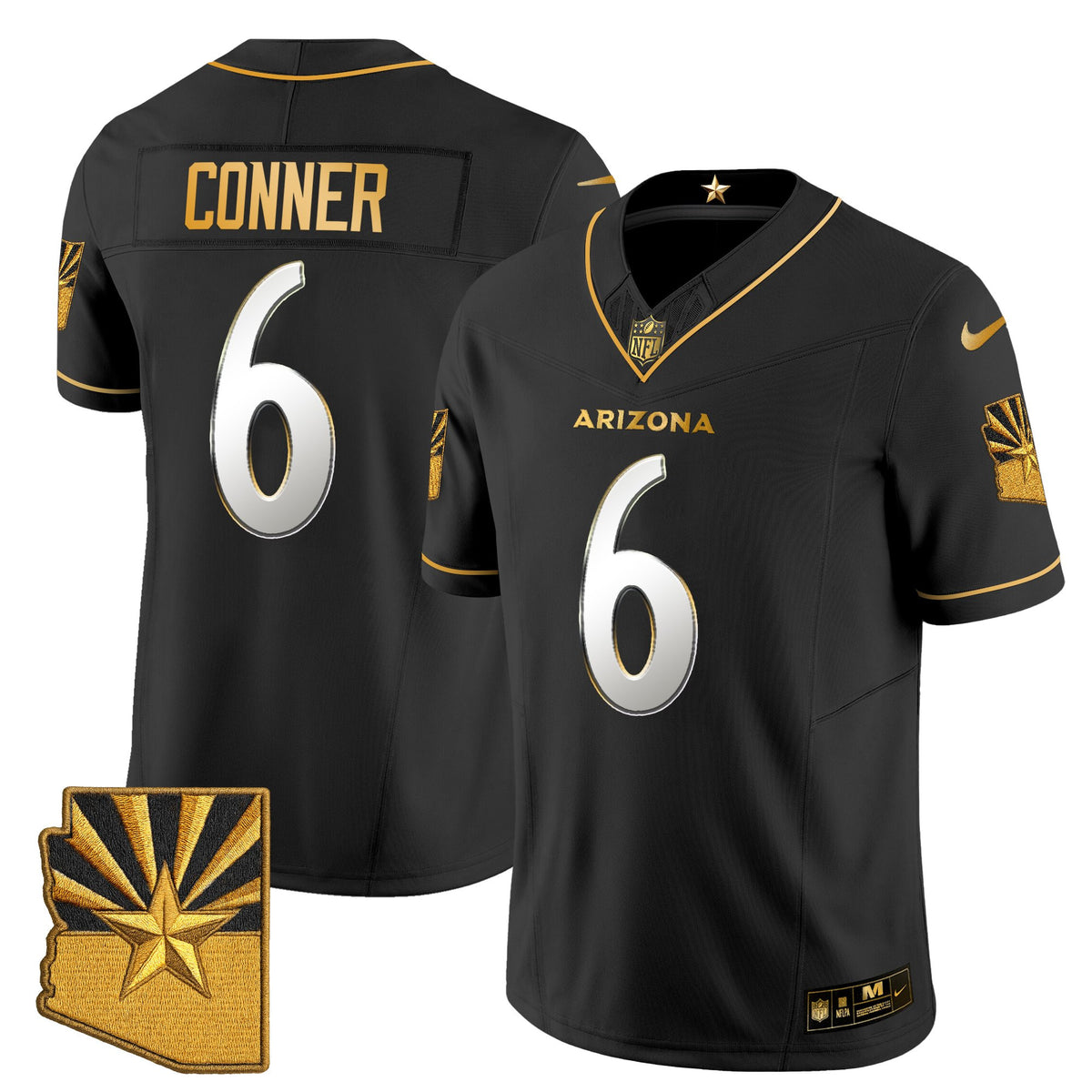 Men's Arizona Cardinals 2025 "Rivalries" Gold Vapor Limited Jersey - All Stitched