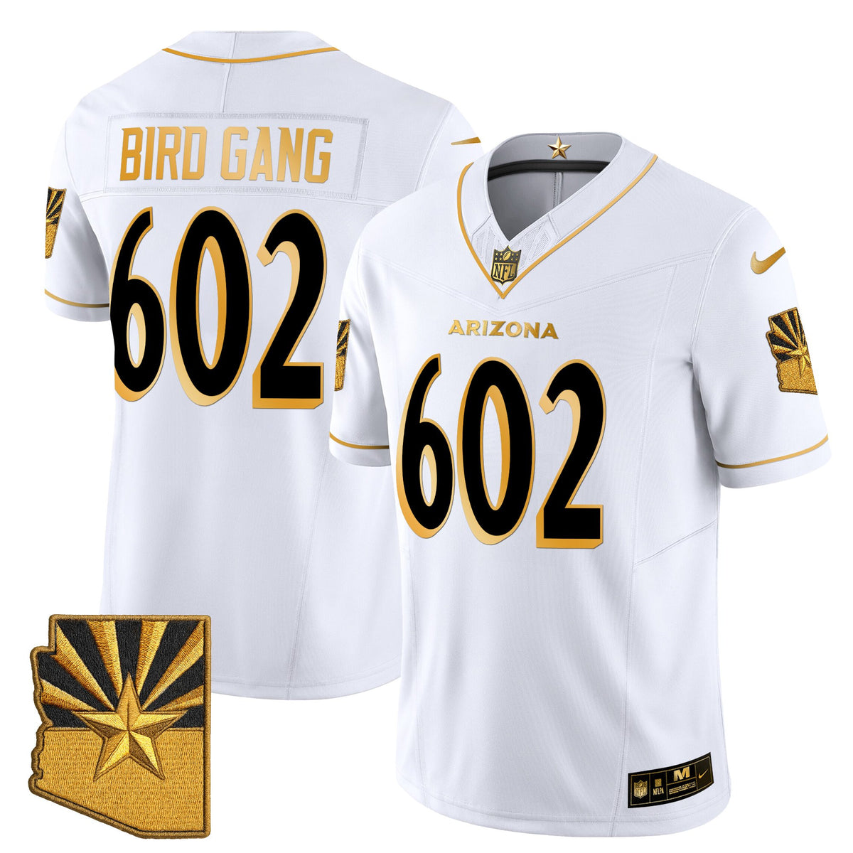 Men's Arizona Cardinals 2025 "Rivalries" Gold Vapor Limited Jersey - All Stitched
