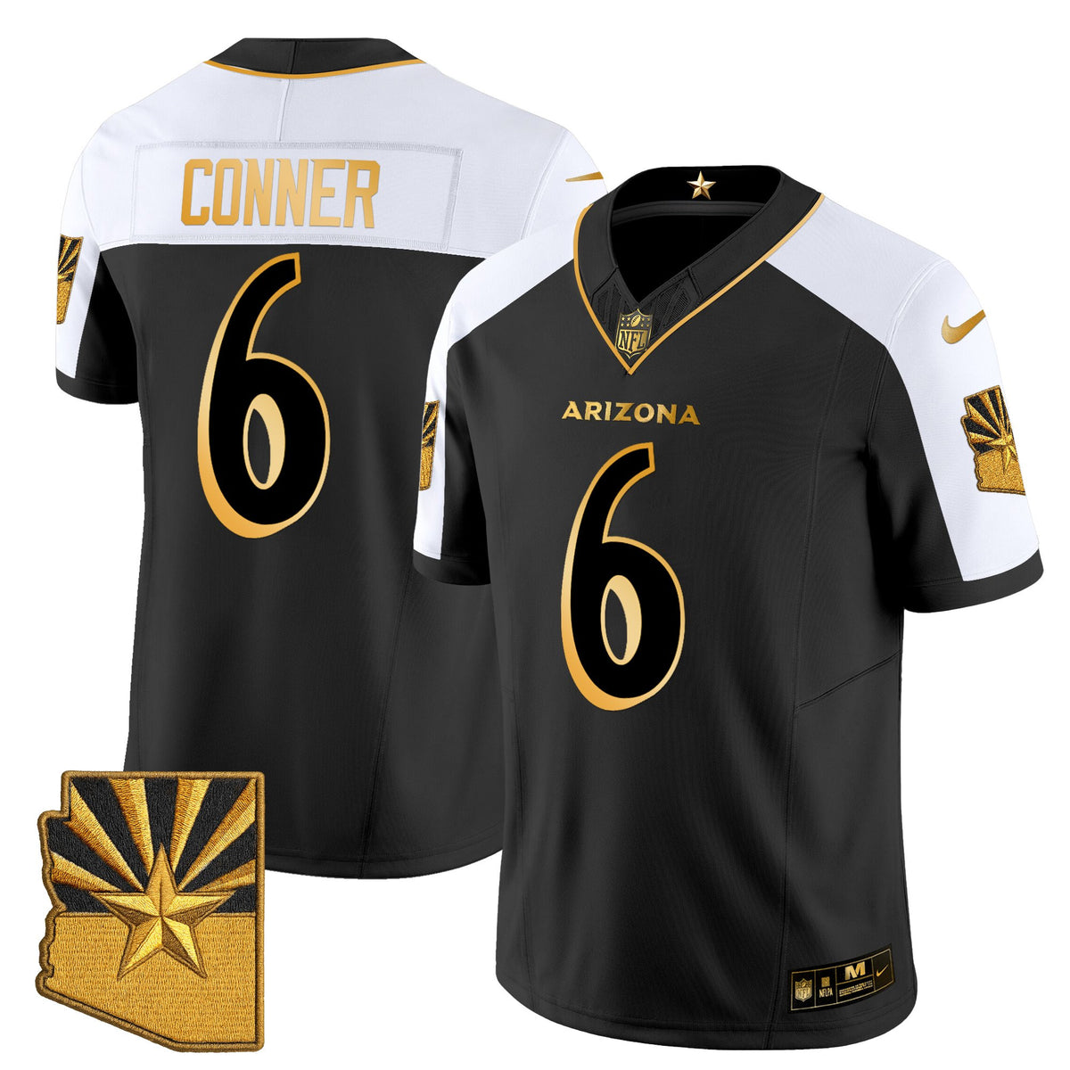Men's Arizona Cardinals 2025 "Rivalries" Gold Vapor Limited Jersey - All Stitched