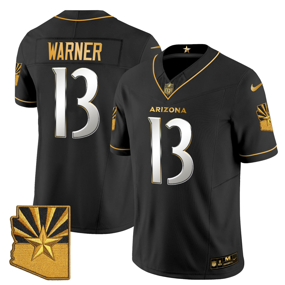 Men's Arizona Cardinals 2025 "Rivalries" Gold Vapor Limited Jersey - All Stitched