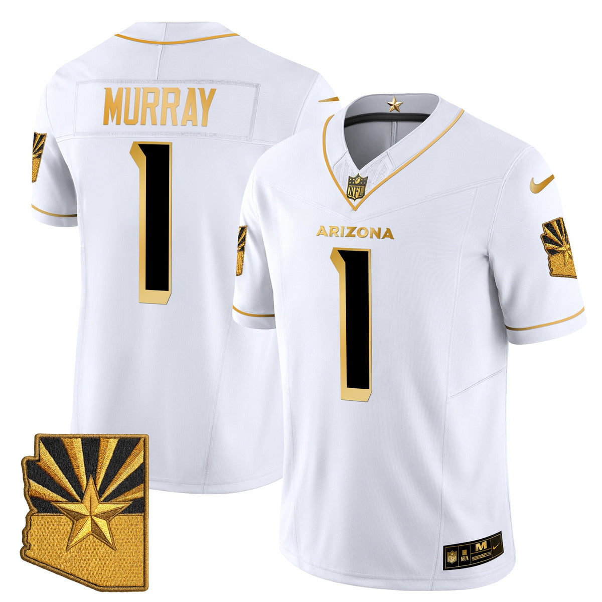 Men's Arizona Cardinals 2025 "Rivalries" Gold Vapor Limited Jersey - All Stitched