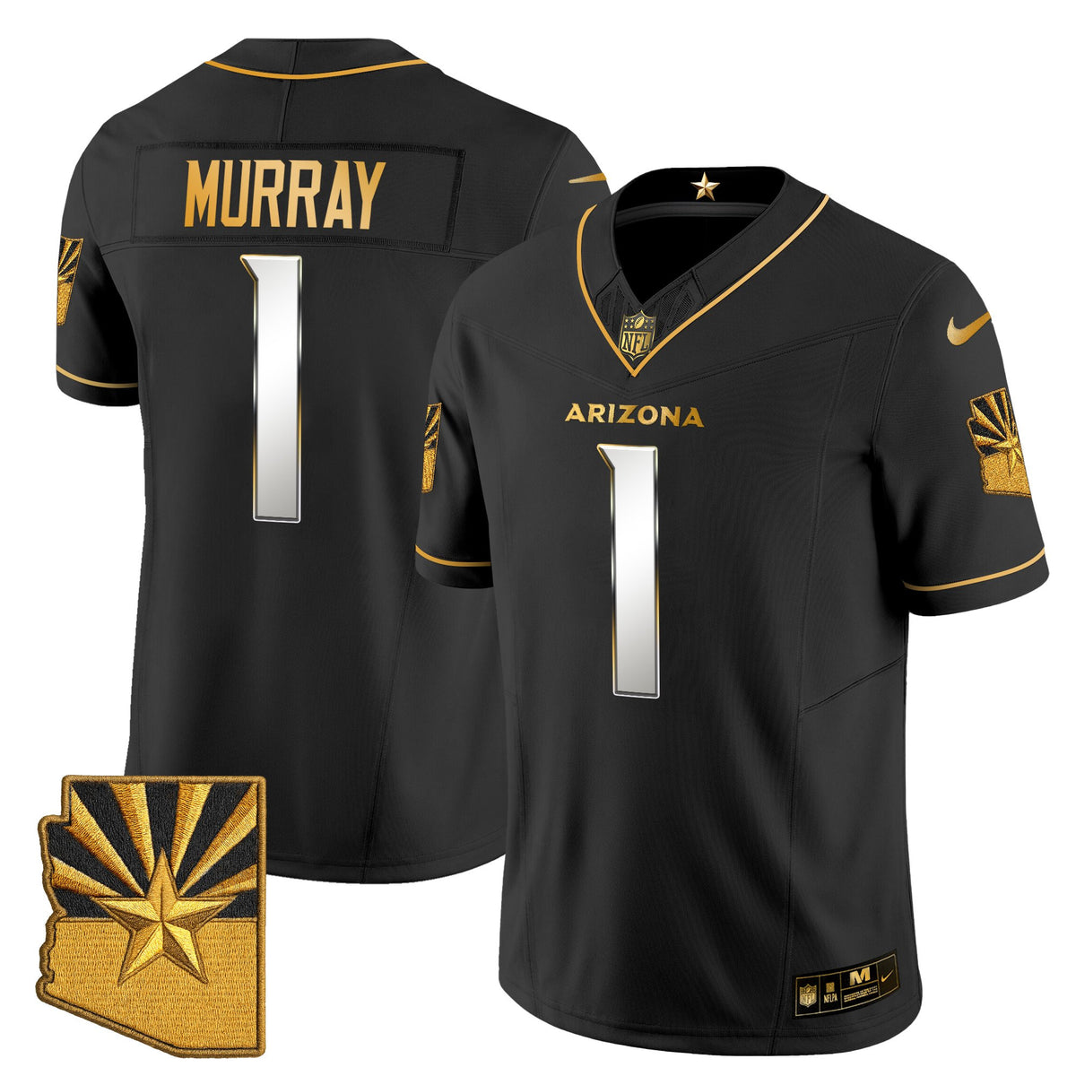 Men's Arizona Cardinals 2025 "Rivalries" Gold Vapor Limited Jersey - All Stitched