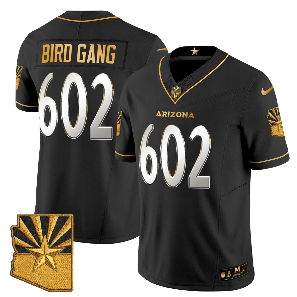 Men's Arizona Cardinals 2025 "Rivalries" Gold Vapor Limited Jersey - All Stitched