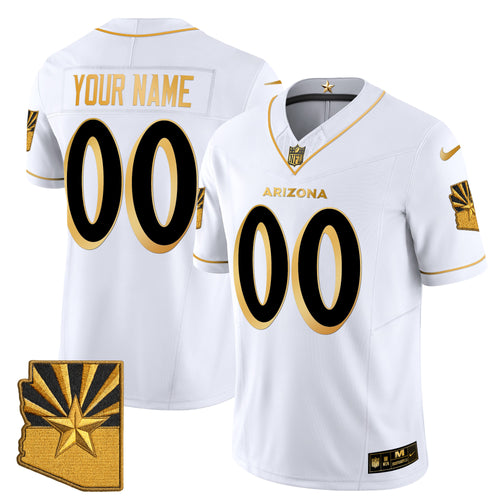 Arizona Cardinals 2025 "Rivalries" Gold Vapor Limited Custom Jersey - All Stitched