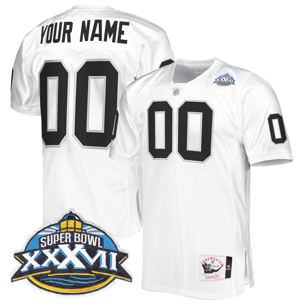 Las Vegas Raiders Throwback Custom Jersey - All Stitched