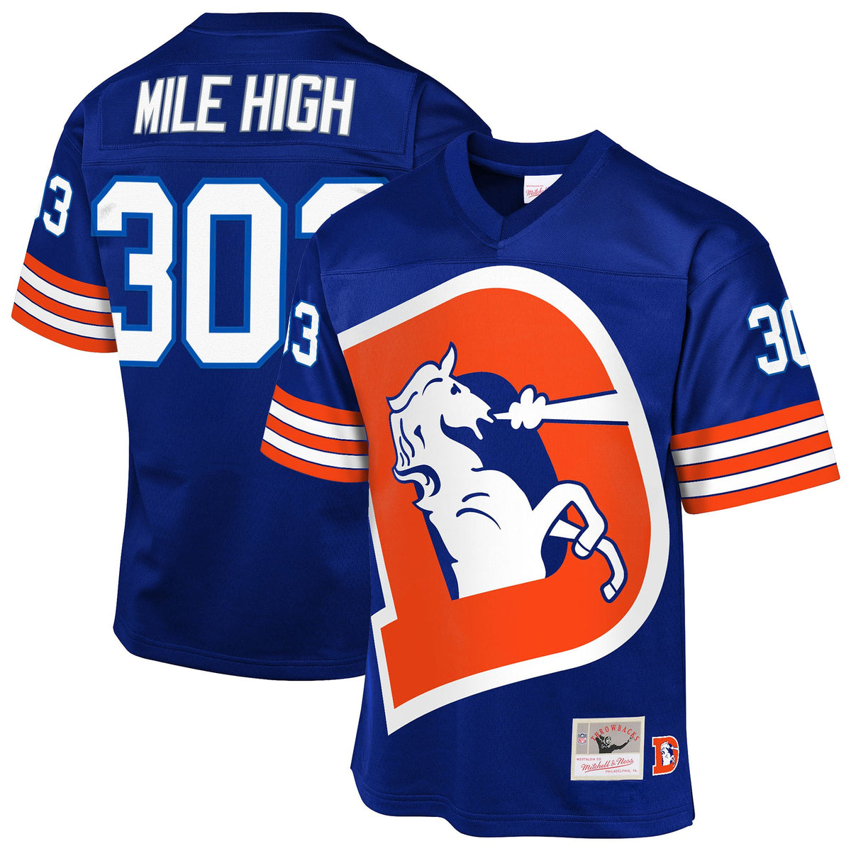 Men's Denver Broncos Throwback Player Jersey - All Stitched