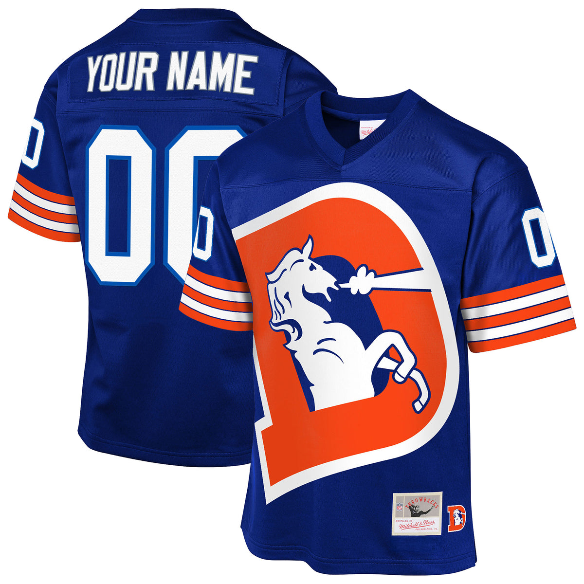 Denver Broncos Throwback Custom Jersey - All Stitched