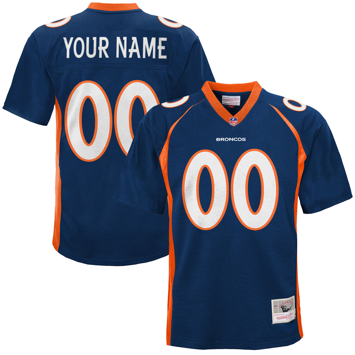 Denver Broncos Throwback Custom Jersey - All Stitched