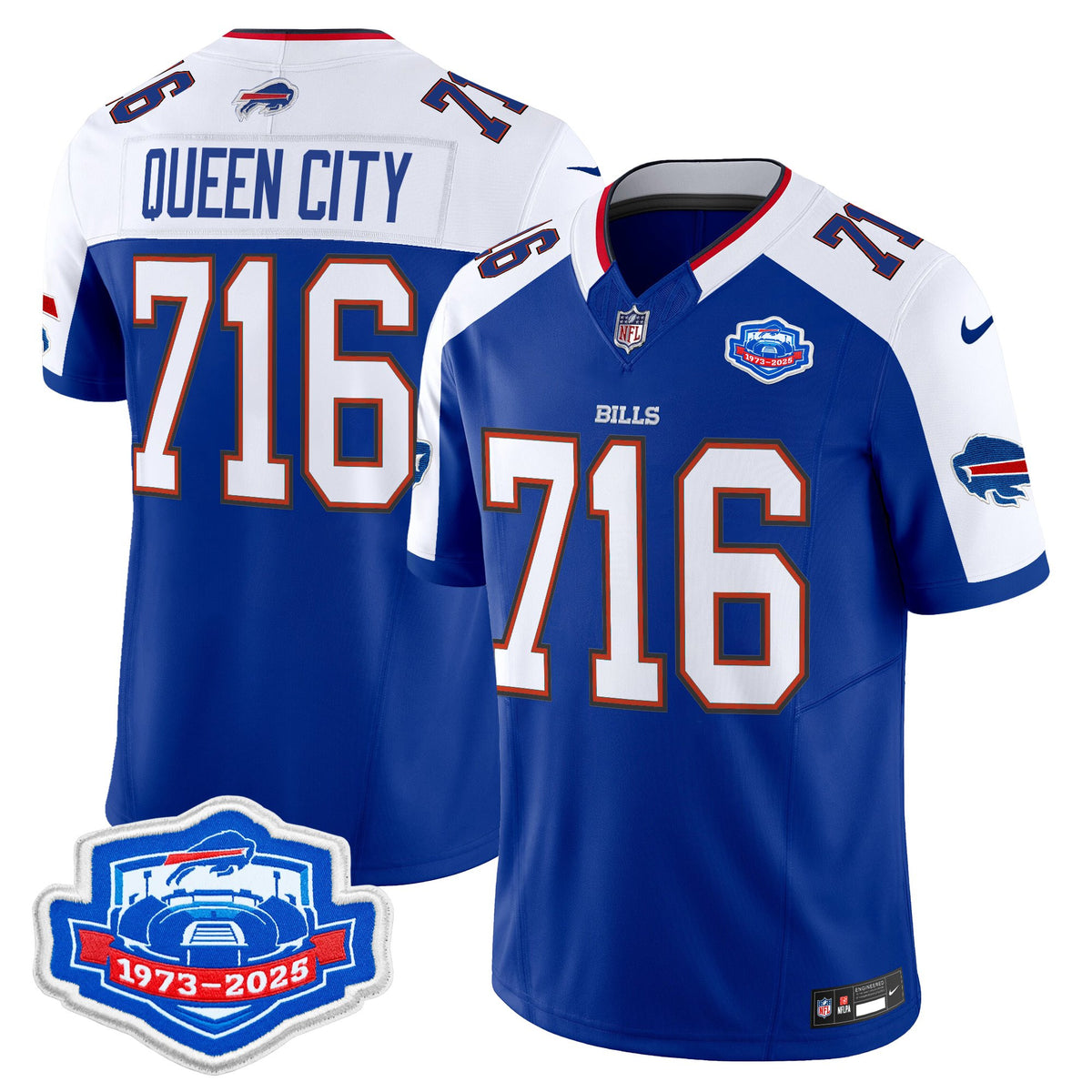 Men's Buffalo Bills 2025 Farewell Season Patch Vapor Limited Jersey - All Stitched