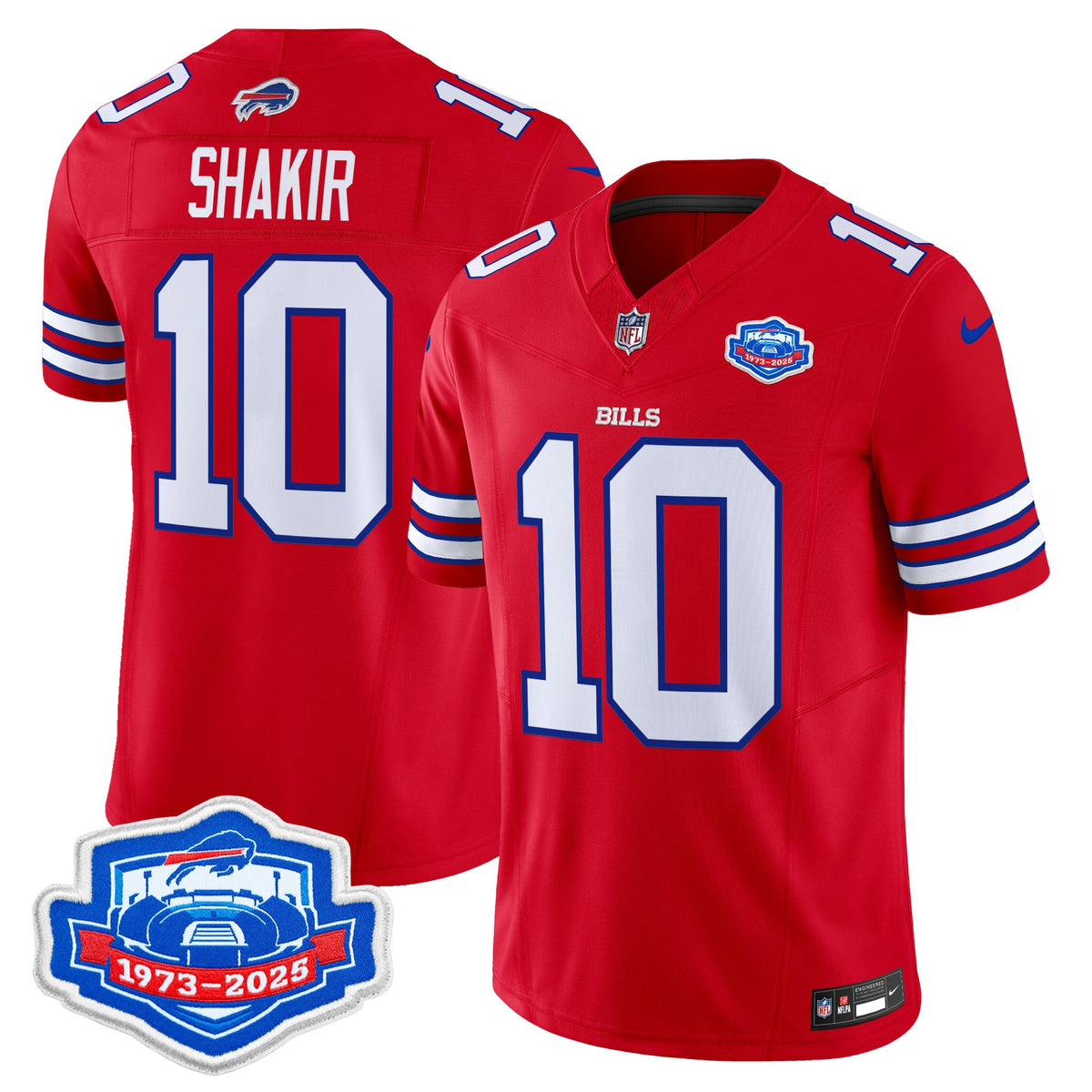 Men's Buffalo Bills 2025 Farewell Season Patch Vapor Limited Jersey - All Stitched