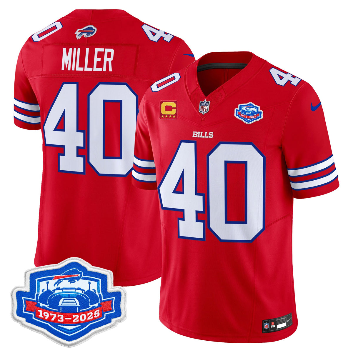 Men's Buffalo Bills 2025 Farewell Season Patch Vapor Limited Jersey - All Stitched
