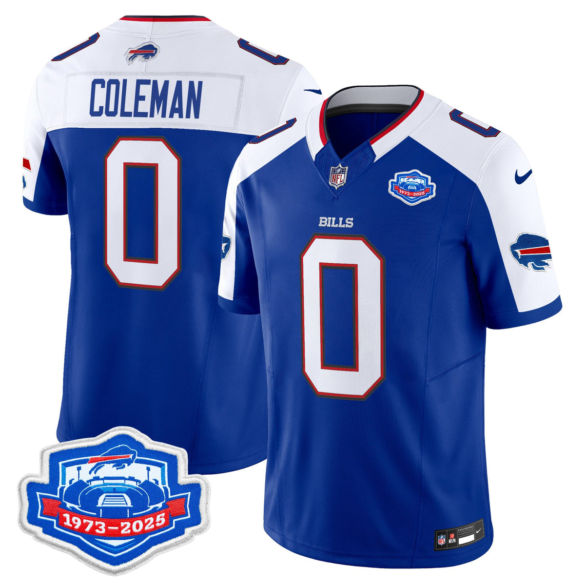 Men's Buffalo Bills 2025 Farewell Season Patch Vapor Limited Jersey - All Stitched