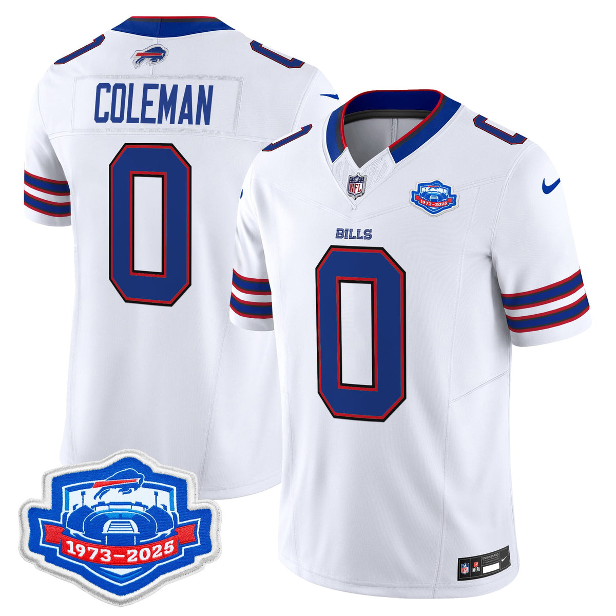 Men's Buffalo Bills 2025 Farewell Season Patch Vapor Limited Jersey - All Stitched