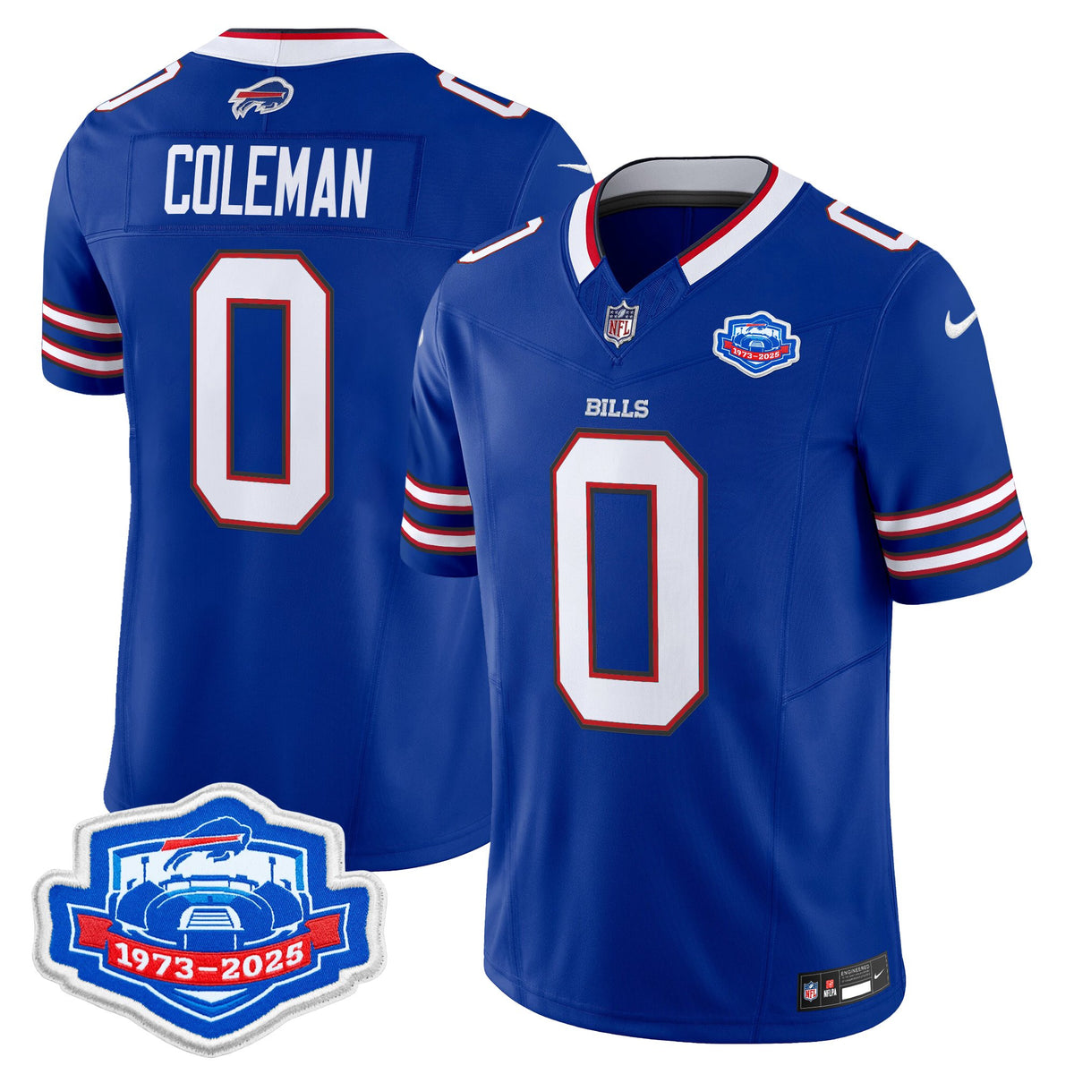 Men's Buffalo Bills 2025 Farewell Season Patch Vapor Limited Jersey - All Stitched