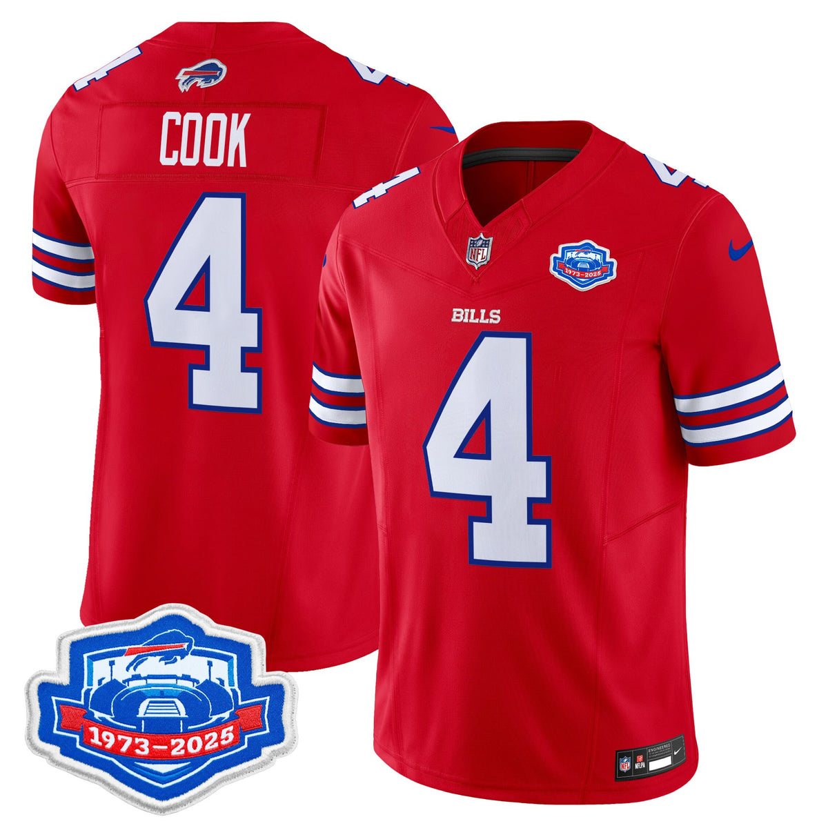 Men's Buffalo Bills 2025 Farewell Season Patch Vapor Limited Jersey - All Stitched